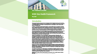 One Health ECDC cover